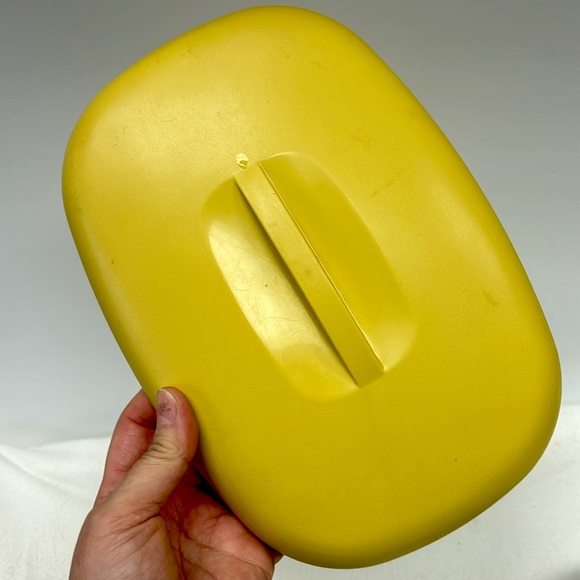 - Vintage 6 cup 1.4 L harvest gold 4 piece Tupperware divided steamer - Picture 5 of 11